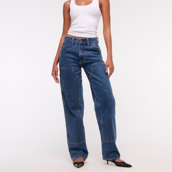 Abercrombie & Fitch Denim - Abercrombie & Fitch Mid Rise Slouchy Carpenter Jeans Sz 31